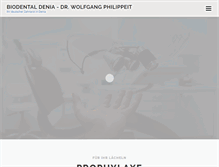 Tablet Screenshot of biodental-denia.com